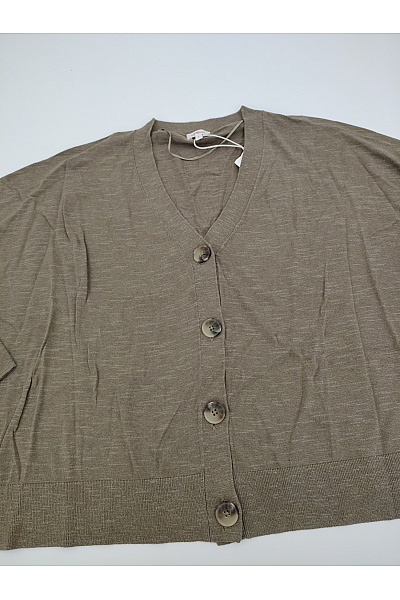 S.OLIVER Dámský khaki pletený kardigan do véčka oversized Vel. L | s.OLIVER | obrázek 4