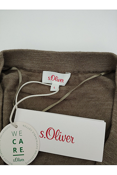 S.OLIVER Dámský khaki pletený kardigan do véčka oversized Vel. L | s.OLIVER | obrázek 5
