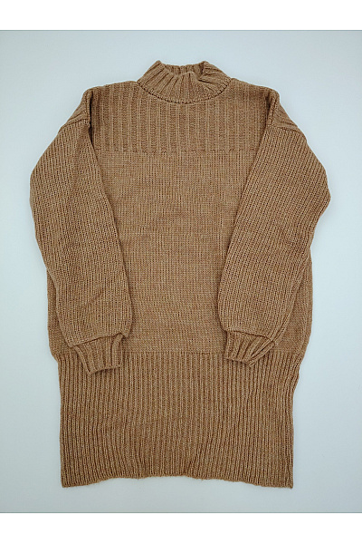 Makadamia Hnědý pletený dámský rolák oversized Vel. XL | Makadamia | obrázek 2
