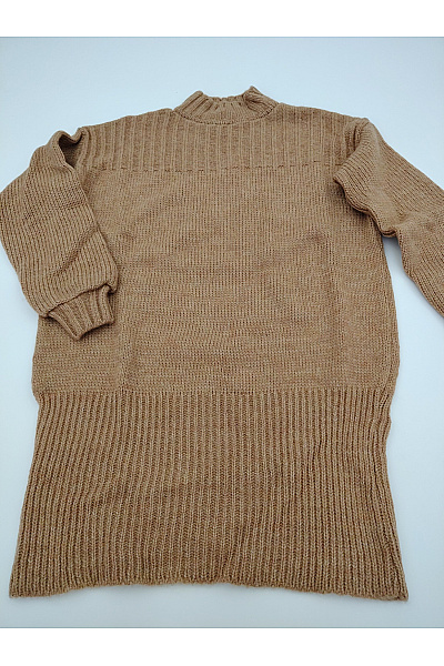 Makadamia Hnědý pletený dámský rolák oversized Vel. XL | Makadamia | obrázek 5