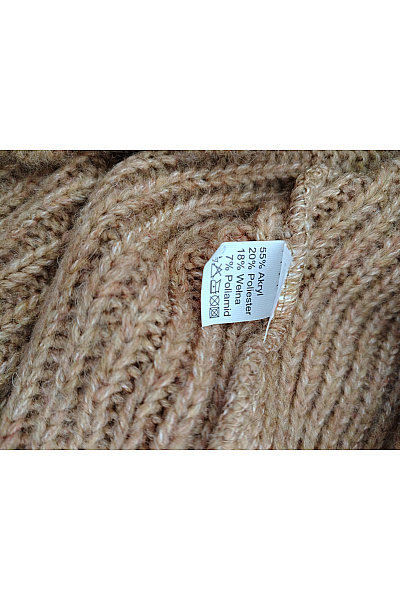 Makadamia Hnědý pletený dámský rolák oversized Vel. XL | Makadamia | obrázek 7