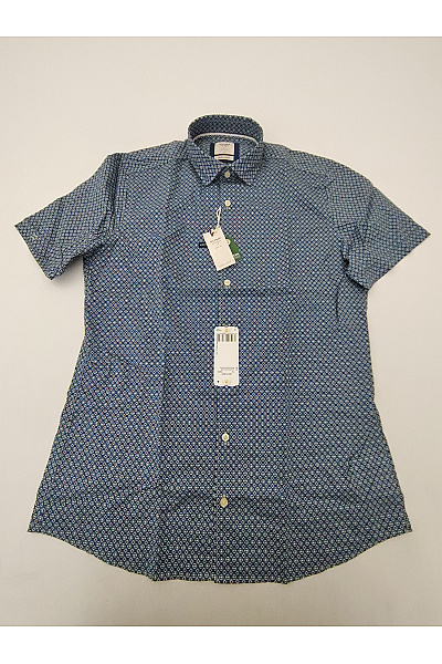 OLYMP Pánská košile s krátkým rukávem vzorovaná lyocellová smart casual Vel. M | OLYMP | obrázek 3