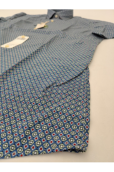OLYMP Pánská košile s krátkým rukávem vzorovaná lyocellová smart casual Vel. M | OLYMP | obrázek 4