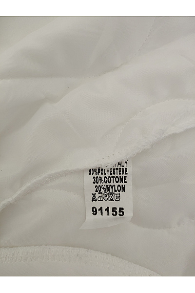 Bílá prošívaná zateplená vesta s kapucí Velikost XXL | Unimoda | obrázek 6
