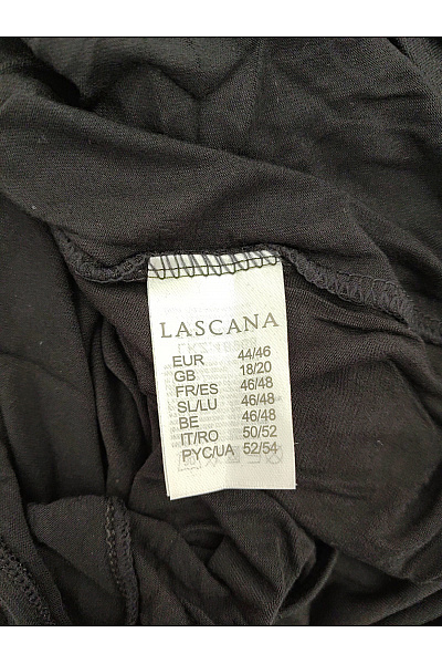 Lasca Černé dámské tričko s krátkým rukávem a výstřihem na zádech Velikost EU 44/46 | Lasca | obrázek 5