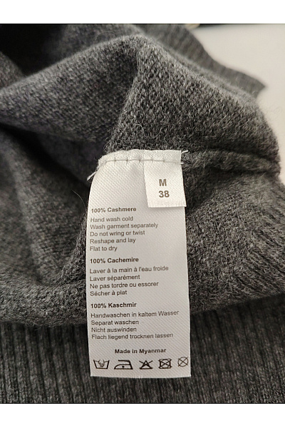 AUTHENTIC Dámský šedý kašmírový rolák basic Vel. M | AUTHENTIC | obrázek 6