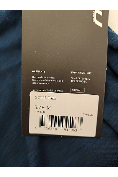 2XU Pánské modré sportovní tílko bez rukávů s kulatým výstřihem Vel. M | 2XU | obrázek 6