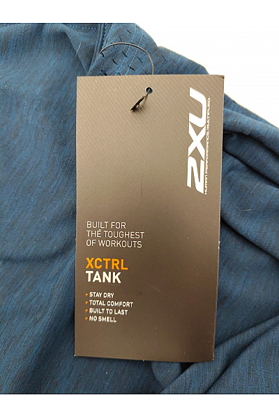 2XU Pánské modré sportovní tílko bez rukávů s kulatým výstřihem Vel. M | 2XU | obrázek 7