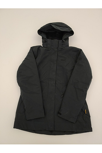 Jack Wolfskin Černé zimní outdoorová bunda s kapucí Velikost EU M | Jack Wolfskin | obrázek 2