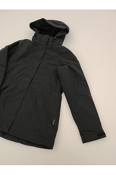 Jack Wolfskin Černé zimní outdoorová bunda s kapucí Velikost EU M | Jack Wolfskin | obrázek 3