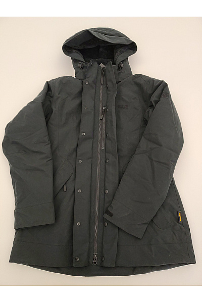 Jack Wolfskin Černé zimní outdoorová bunda s kapucí Velikost EU M | Jack Wolfskin | obrázek 4