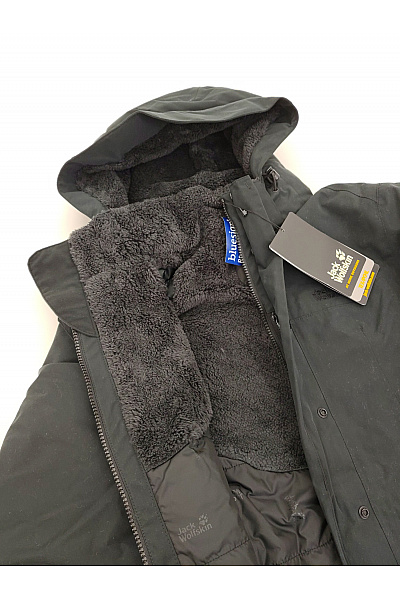 Jack Wolfskin Černé zimní outdoorová bunda s kapucí Velikost EU M | Jack Wolfskin | obrázek 5