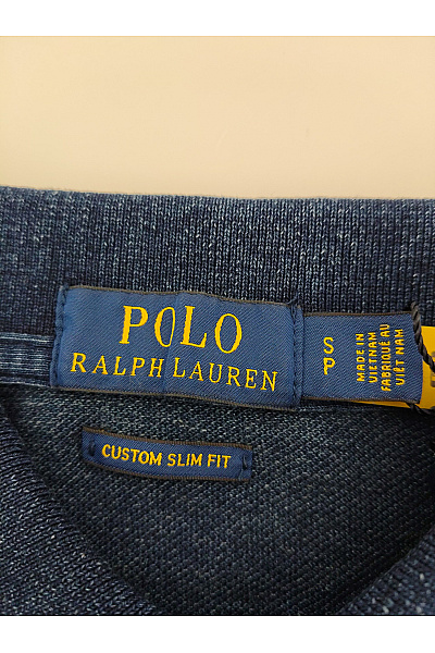 Ralph Lauren Pánské modré bavlněné polo tričko s krátkým rukávem a výšivkou Velikost US S | Ralph Lauren | obrázek 5