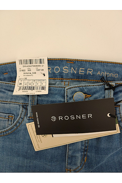 Rosner Dámské modré lyocellové skinny džíny s vysokým pasem Velikost DE 36 | rosner | obrázek 6