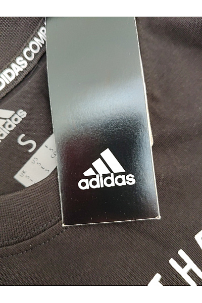 ADIDAS Černé bavlněné pánské tričko s krátkým rukávem a potiskem Vel. US S | ADIDAS | obrázek 5