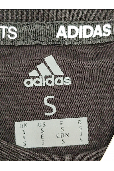 ADIDAS Černé bavlněné pánské tričko s krátkým rukávem a potiskem Vel. US S | ADIDAS | obrázek 6