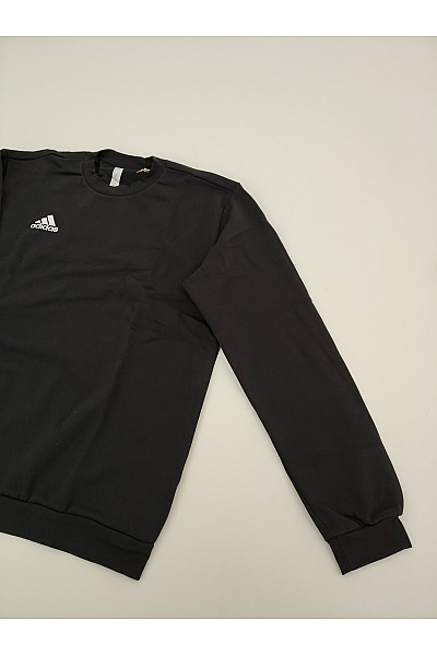 ADIDAS Pánská černá sportovní mikina přes hlavu bez potisku | ADIDAS | obrázek 3
