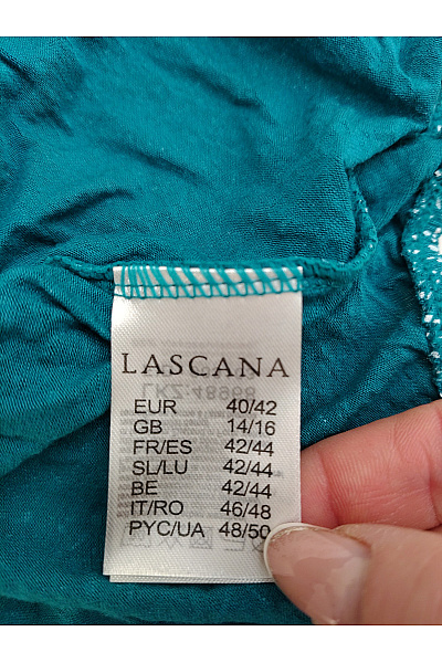 Lasca Dámské zelené tričko s krátkým rukávem a geometrickým vzorem Velikost EU 40/42 | Lasca | obrázek 6