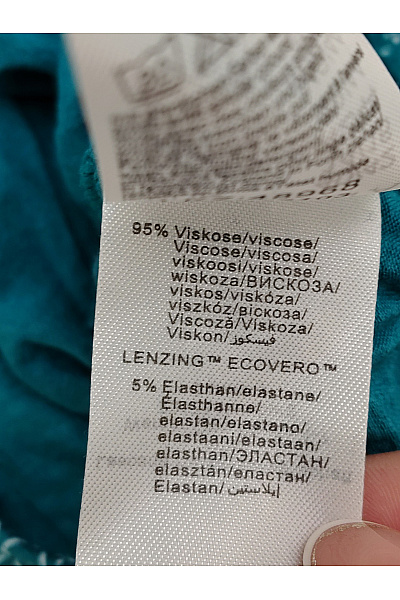 Lasca Dámské zelené tričko s krátkým rukávem a geometrickým vzorem Velikost EU 40/42 | Lasca | obrázek 7