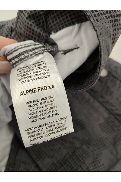 ALPINE PRO Pánské bavlněné cargo kraťasy s kapsami šedé Vel. EU 46 | ALPINE PRO | obrázek 3