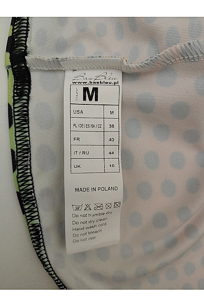 Barevné sportovní tílko crop top s puntíky Velikost US M | Unimoda | obrázek 6