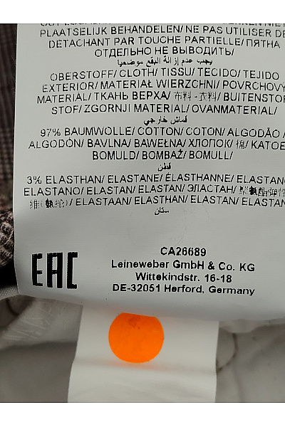 BRAX Pánské hnědé bavlněné kostkované chinos kalhoty Vel. US 33/32 | BRAX | obrázek 5