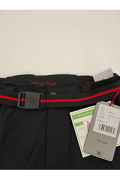 MAUL SPORTS Pánské černé sportovní outdoorové kalhoty s páskem Velikost DE 46 | MAUL SPORTS | obrázek 5