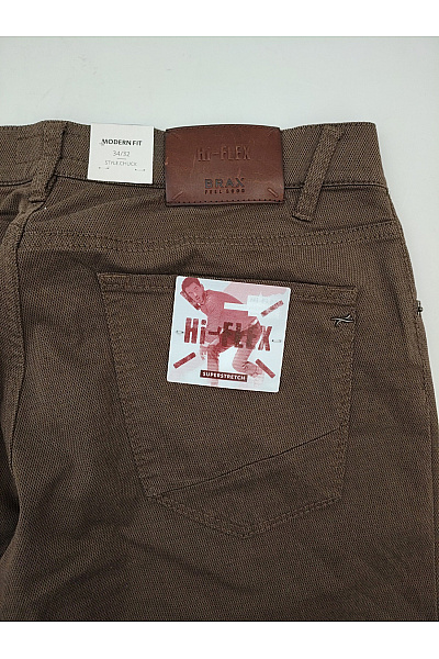 BRAX Pánské hnědé chinos kalhoty rovné volnočasové Vel. US 34/32 | BRAX | obrázek 9