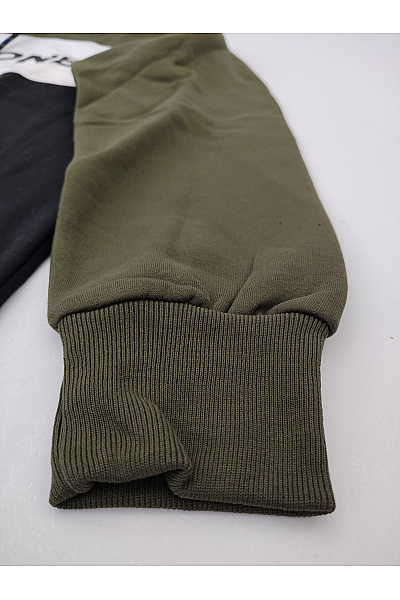 JACK & JONES Pánská khaki mikina s kapucí přes hlavu potiskem Vel. EU XL | JACK & JONES | obrázek 3