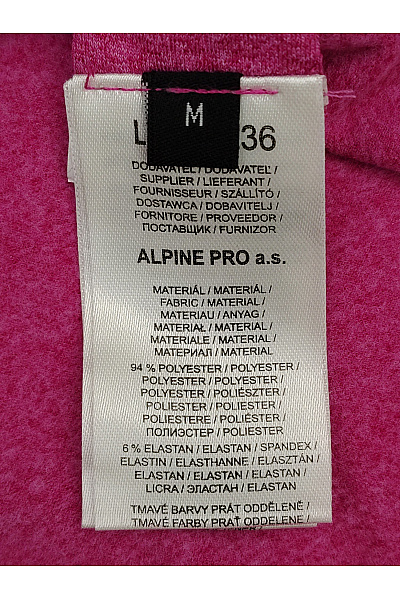ALPINE PRO Dámská sportovní mikina na zip fialová Vel. M | ALPINE PRO | obrázek 6