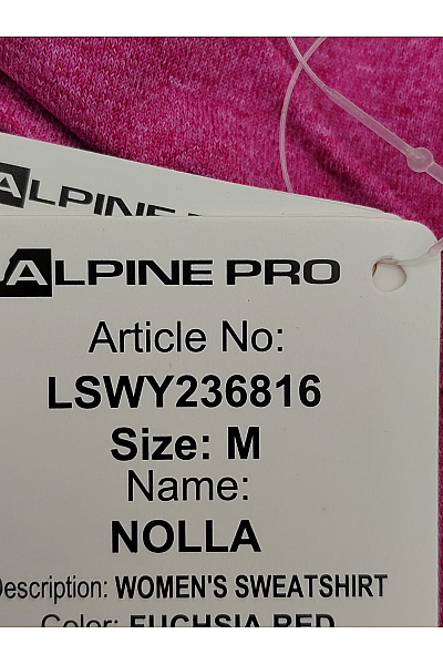 ALPINE PRO Dámská sportovní mikina na zip fialová Vel. M | ALPINE PRO | obrázek 8