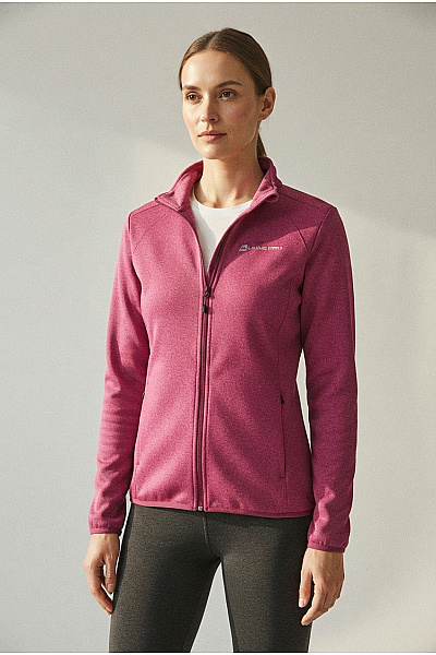ALPINE PRO Dámská Sportovní Mikina Na Zip Fialová Vel. M