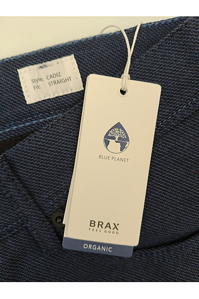 BRAX Modré pánské chinos kalhoty s kapsami Velikost US 36/30 | BRAX | obrázek 5