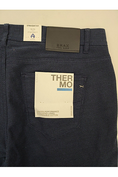 BRAX Modré pánské chinos kalhoty s kapsami Velikost US 36/30 | BRAX | obrázek 9