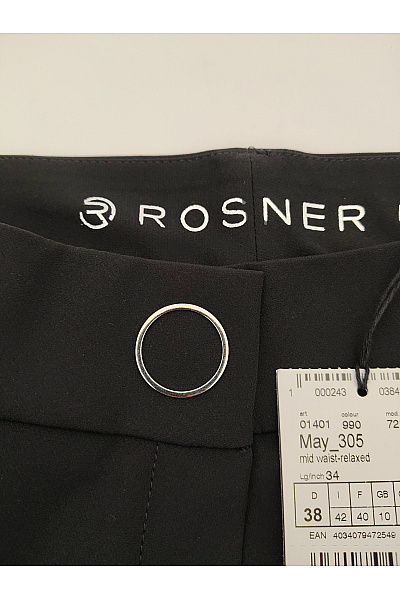 Rosner Černé elegantní společenské kalhoty s puky Vel. DE 38 | rosner | obrázek 6