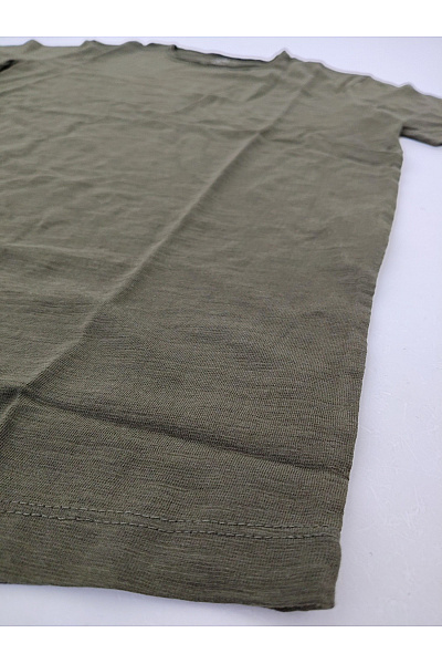 JACK & JONES Pánské khaki bavlněné tričko s krátkým rukávem a kulatým výstřihem Vel. S | JACK & JONES | obrázek 3