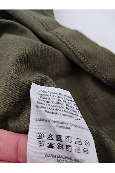 JACK & JONES Pánské khaki bavlněné tričko s krátkým rukávem a kulatým výstřihem Vel. S | JACK & JONES | obrázek 6