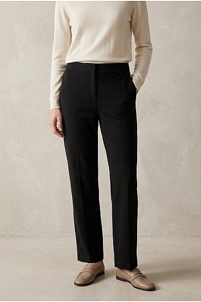 VERO MODA Dámské černé Elegantní Rovné Kalhoty Vel. EU M/32
