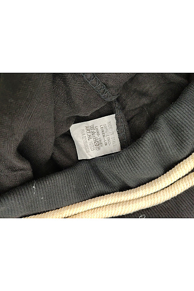 MADE IN ITALY Černé lněné letní kalhoty s páskem Vel. M | MADE IN ITALY | obrázek 5