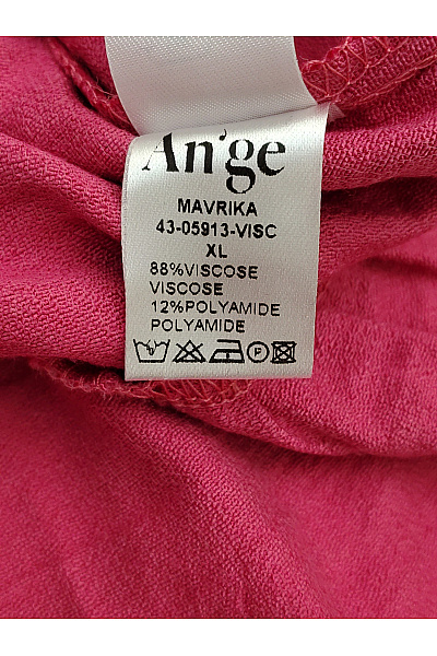 ANGE Růžové košilové šaty s dlouhým rukávem a páskem Velikost XL | ANGE | obrázek 5