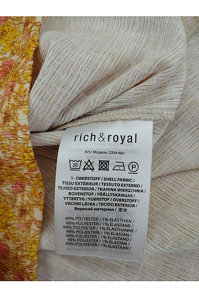 RICH&ROYAL Žluté květované maxi šaty s dlouhým rukávem Velikost M | RICH&ROYAL | obrázek 8
