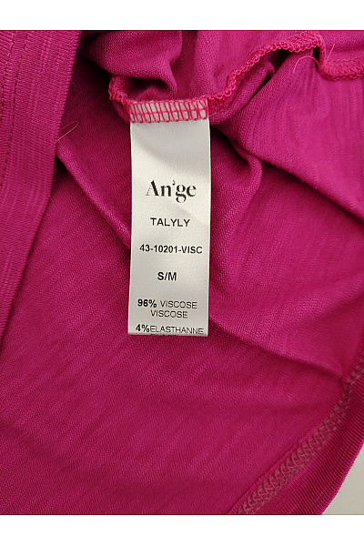 ANGE Dámské fialové tričko s dlouhým rukávem a stojáčkem basic Velikost S/M | ANGE | obrázek 4