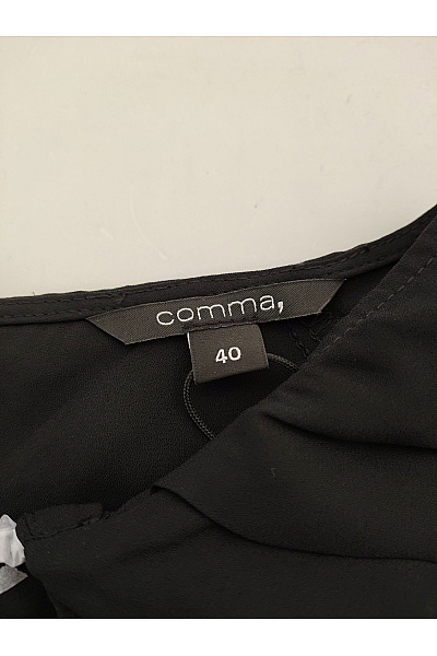 COMMA Černá elegantní halenka s balonovými rukávy | COMMA | obrázek 6