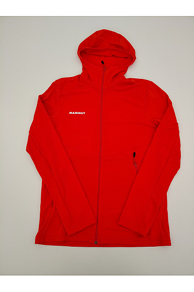 MAMMUT Červená sportovní mikina na zip s kapucí Velikost EU M | MAMMUT | obrázek 2