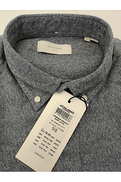 JACK & JONES Pánská bavlněná košile s dlouhým rukávem regular fit | JACK & JONES | obrázek 7