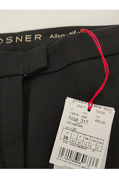 Rosner Černé elegantní společenské kalhoty s puky Vel. DE 38 | rosner | obrázek 6