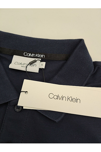 Calvin Klein Pánské modré bavlněné polo tričko s krátkým rukávem Vel. XL | Calvin Klein | obrázek 6