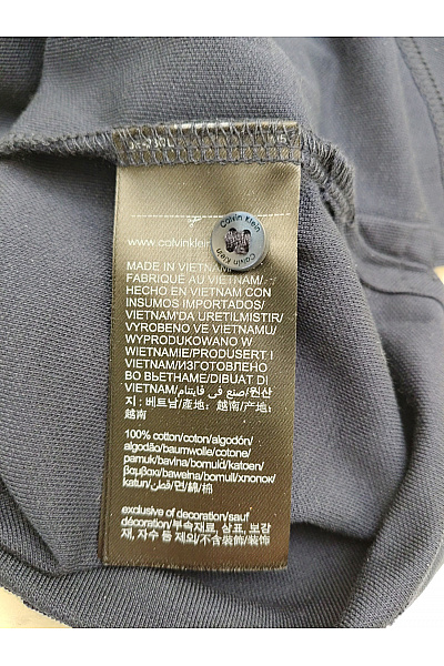 Calvin Klein Pánské modré bavlněné polo tričko s krátkým rukávem Vel. XL | Calvin Klein | obrázek 7