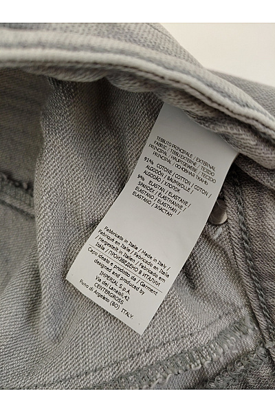 Please Dámské bavlněné šedé úzké džíny s kapsami Vel. Small | Please | obrázek 7