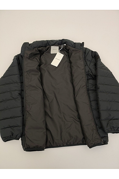 JACK & JONES Černá pánská prošívaná bunda se zipem Velikost M | JACK & JONES | obrázek 5